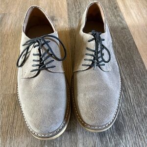 Men's Suede Lace-Up Shoes - Gray